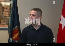 Army Reserve Soldier, Pfc. Diego Ruelas, 77th Quartermaster Group, 4th  Sustainment Command (Expeditionary), El Paso, Texas, performs a deadlift  during the Army Combat Fitness Test, which was the mystery event for the
