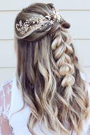 45 Half Up Half Down Wedding Hairstyles Ideas Wedding Forward Hair Styles Wedding Hair Down Wedding Hairstyles