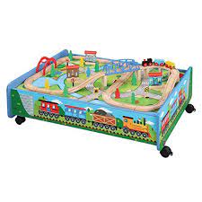 Maybe you would like to learn more about one of these? 62 Piece Wooden Train Set With Train Table Trundle Brio And Thomas Friends Compatible Walmart Com Walmart Com