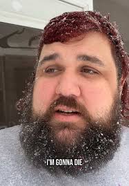 Gerald News Reporter in Snow