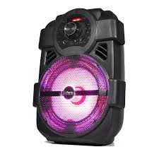 Portable Speaker 8 20cm 250w With Usb Bluetooth Fm Party Light Sound Handy250