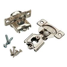 Brainerd 2 Pack 1 2 In Nickel Plated Soft Close Concealed Cabinet Hinge Lowes Com In 2020 Hinges For Cabinets Overlay Cabinet Hinges Face Frame Cabinets