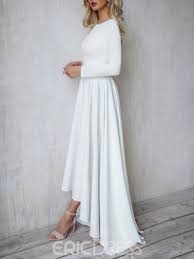 Whether you're looking for a casual wedding reception dress or just want a simpler wedding ceremony dress, you'll find the wedding lace sheath dress with flutter sleeves. 21 Astonishing Ideas Of High Low Wedding Dresses The Best Wedding Dresses