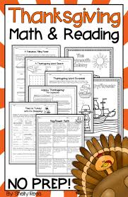 Thanksgiving Math Worksheets And Thanksgiving Reading Activities No Prep Thanksgiving Math Thanksgiving Math Worksheets Thanksgiving Readings
