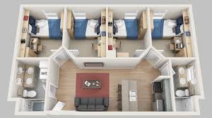 Exquisite Unique 4 Bedroom Apartments Floor Plans Madbury Commons Ide Dekorasi Rumah Denah Desain Rumah Desain Rumah Modern