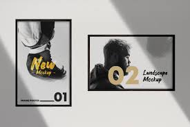 2 Poster Frames Free Mockup Psd Pixelsdesign In 2020 Mockup Free Psd Poster Frame Free Mockup