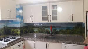 3d Cam Mutfak Tezgah Arasi Cam Panel Istanbul Mutfak Tezgahi Mutfak Mutfak Dekorasyonu