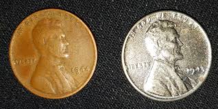 According to usa coin book, a steel penny from 1943 in circulated condition is worth between 16 cents and 53 cents. Hello 1943 1944 Wheat Penny Steel Not Steel Copper Not Copper Coin Talk