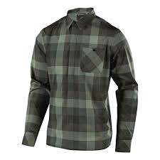 Troy Lee Designs Flannel Shirt Long Sleeve Grind Plaid Clay