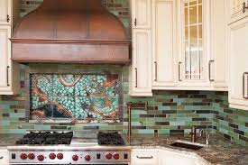 Le marche painting transferred on to tiles. Tile Mural Kitchen Backsplash By Clay Squared To Infinity