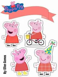 Peppa Pig Birthday Free Printable Cake Toppers In 2020 Peppa Pig Birthday Peppa Pig Birthday Party Peppa Pig Stickers