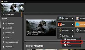 To verify the script extending is working, check your dashboard where handly shortcuts to the script extender are already set up. Vortex Hidden Files Refer To Old Skyrim Skse With New Special Edition Vortex Discussion The Nexus Forums