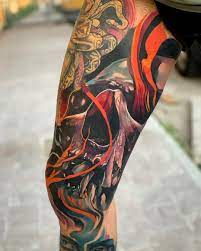 Pin By Bryanscott On Art Tattoos Leg Tattoos Ink Master Tattoos