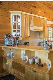 A soft, knotty wood, pine is a favourite for country or rustic styles. Pin On Log Home Kitchen Ideas Rustic Kitchen Decor