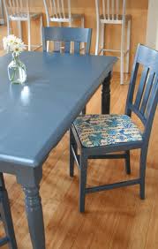 Painted Table And Chairs Blue Kitchen Tables Kitchen Table Table And Chairs