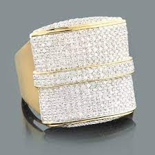 Hip Hop Rings Mens Gold Diamond Ring 1 32ct 10k Mens Gold Diamond Rings Men Diamond Ring Hip Hop Rings