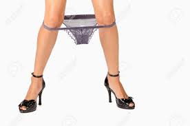 Female Legs With Underwear Pulled Down At The Height Of The Knees Stock  Photo, Picture And Royalty Free Image. Image 25370252.