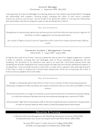 Whether you choose to work in hotels, catering, beverages, cruises, events or nightlife, there are hundreds of roles on offer, with many choosing to stay in the sector long term and work their way up the ladder. Account Manager Cv Template Example Content Cv Template Master