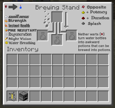 This will activate the stand so you can make potions. Lazecraft Build 056 For Mc 1 10 No Pumpkin Vision Wither End Bow Stages Potion Furnace Guides Paintings And Much More Minecraft Texture Pack