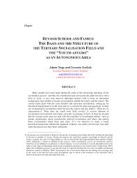 Looking for adam nagy stickers? Pdf Beyond School And Family The Basis And The Structure Of The Tertiary Socialisation Field And The Youth Affairs As An Autonomous Area