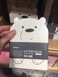 Miniso名创优品 咱们裸熊系列本记事本3本入 淘宝网 We Bare Bears Kawaii School Supplies Bare Bears