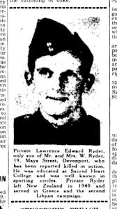 Lawrence Edward Ryder (1916-1942)