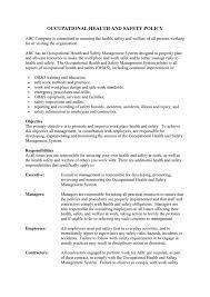 It details a lot of useful information. Occupational Health And Safety Policy In Word And Pdf Formats