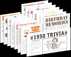 How well do you know your disney and other classic cartoon trivia? 1950 Birthday Pack Free Party Games