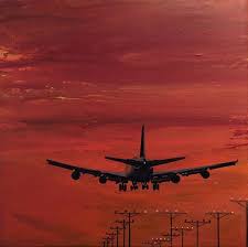 Da Plane Da Plane By Ivy Stevens Gupta Airplane Art Airplane Painting Sunset Painting Acrylic