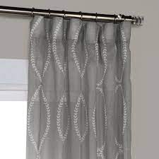 Grecian Grey Printed Sheer Curtain Sheer Curtain Curtains Custom Drapes