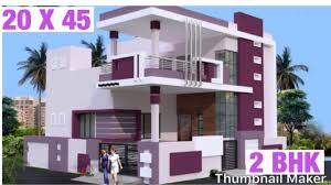 20 X 45 6m X 13m House Design Plan Map 3d View 2 Bhk Car Parking 100 Gaj Ghar Ka Naksha Youtube