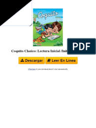 Es una bebida tradicional conocida como tal en honduras, costa rica, ecuador, nicaragua, el salvador, guatemala, belice y particularmente en méxico, 2 donde, se cree que fue elaborado originalmente en los conventos de la ciudad de. Coquito Clasico Lectura Inicial Initial Reading By Everardo Zapata Santillana