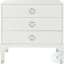 Designed with a blend of clean lines, chic hardware and a. Lorna White And Gold 3 Drawer Nightstand From Safavieh Coleman Furniture
