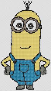 Cartoon Cross Stitch Kevin Minions Cross Stitch 4 Free