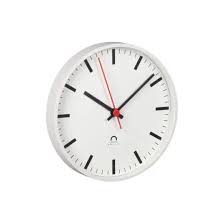 Best large double sided station clocks | kims home ideas. Plastic Clock Trend Burk Mobatime Contemporary Analog Wall Mounted