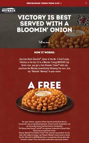 Pinned June 11th Free Bloomin Onion Today At Outbacksteakhouse Restaurants Thecouponsapp Outback Steakhouse Bloomin Onion Shopping Coupons