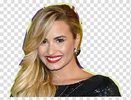 Okay seriously demi lovato you need to stop changing hair styles into those you've already had. Demi Lovato Blonde Hair Woman In Black Blouse Smiling Transparent Background Png Clipart Hiclipart