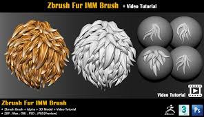Artstation Zbrush Fur Imm Brush Video Tutorial Resources Zbrush Videos Tutorial Tutorial