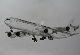 Iberia A340 600 Drawing By A320theairliner Drawings Realistic Drawings Iberia