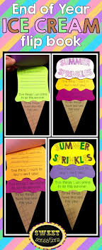 I've searched high and low and came up there are themed days, countdown ideas, arts and crafts, games to play, gift ideas, outdoor lessons, bucket lists, lesson plans, party ideas, and. End Of Year Ice Cream Flip Book Craft Activity End Of Year End Of School Year End Of School