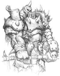 Ogre Sketch Characters Art World Of Warcraft Warlords Of Draenor Warcraft Art Fantasy Character Design Art