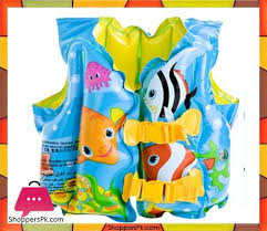 Buy Intex Fun Fish Child Swim Vest Inflatable Kids Life Jacket Age 3 5 59661 At Best Price In Pakistan In 2020 Kids Life Jackets Life Jacket Swim Safe