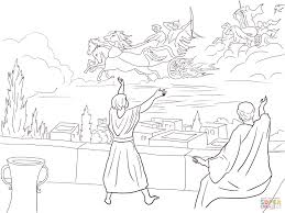 Naaman the leper coloring page. Elisha Invisible Army Coloring Page Free Printable Coloring Pages Coloring Home