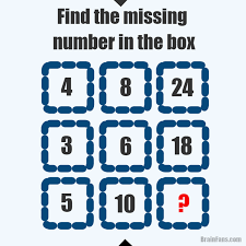 Do you consider yourself a puzzle person? Find The Missing Number In The Box Number And Math Puzzle Brainfans