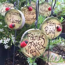 Great For The Outdoors These Miniature Fairy Garden Signs Are Just What You Need To Create A Scene Fairy Garden Sign Fairy Garden Crafts Fairy Garden Furniture