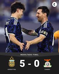 Despedida con goleada 🔥 👏 La selección argentina derrotó a Zambia 5 a 0 en la Bombonera en su último partido como local antes del Mundial 2026. 🎉Julián Álvarez abrió la cuenta