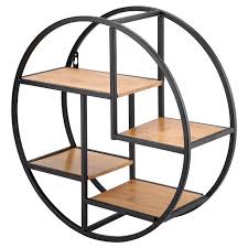 Il peut être utilisé comme une étagère de rangement dans votre chambre pour des articles divers, une horloge, de petites choses, etc. Etagere Murale Ronde En Fer Et Bois Rack De Stockage Mural Vintage Etagere Murale Industrielle Avec 4 Etageres Decoration Achat Vente Etagere Murale Industrial Style Wood Iron Cdiscount
