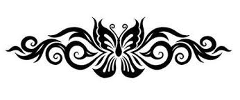 نتيجة بحث الصور عن زخرفة باابيض والاسود مشكلة Lower Back Tattoos Scroll Tattoos Back Tattoo Women