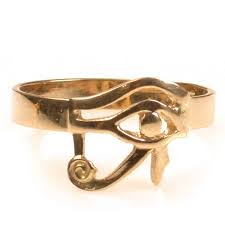 18K Gold Eye Of Horus Pendant With A Turquoise Stone (Jewelry Gifts)  |Nilestone.Com
