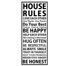 house rules 家訓 オリジナル インテリア オリジナルウォールステッカー専門店 ハングリーステッカー ウォールステッカー 家のルール ステッカー